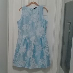 Blue floral dress